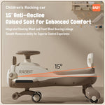 Cute Wiggle Car 360° Rotation Safe Anti-rollover Design with Enlarged Seats For Kids