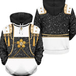 Golden Hoodie and Pants Outfit Pop Star Performance Set Everyday Casual Streetwear