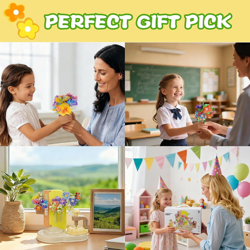 DIY Fabric Flower Bouquets Toys 150pcs Handmade Flower Making Set Simulated Flower Bouquet Machine