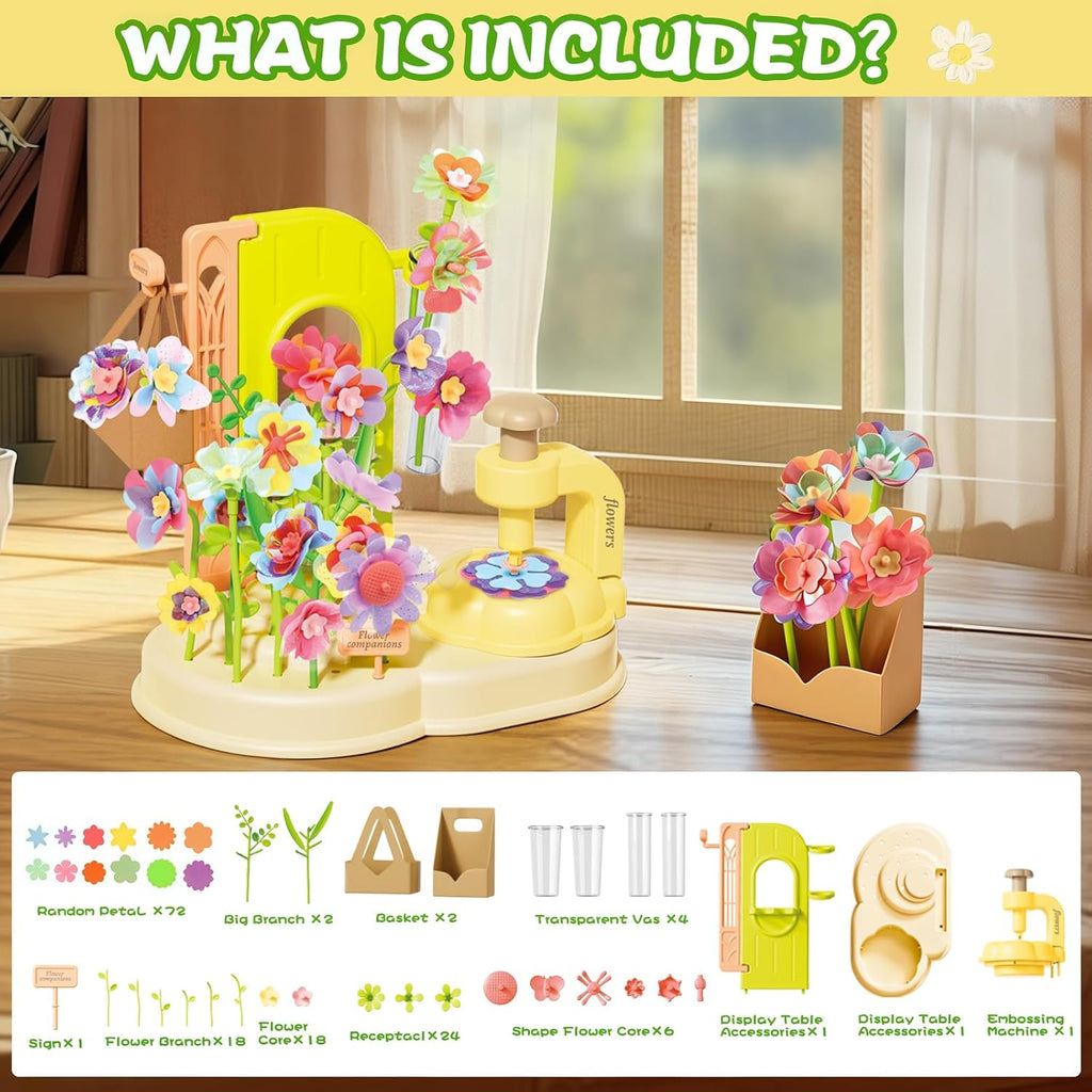 DIY Fabric Flower Bouquets Toys 150pcs Handmade Flower Making Set Simulated Flower Bouquet Machine