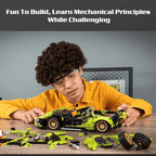 1280 PCS RC Racing Lambo Car 1/14 Remote Control Sports Cars Building Blocks w/ App Remote