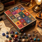 Polyhedral Dice Advent Calendar 24 Days Christmas Countdown Dice Set for Game Player