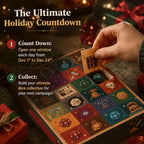 Polyhedral Dice Advent Calendar 24 Days Christmas Countdown Dice Set for Game Player