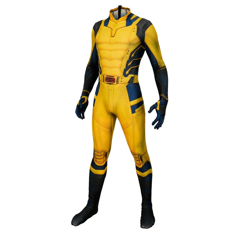 Adult James Howlett Halloween Costume Logan Cosplay Outfit Jumpsuit for Men