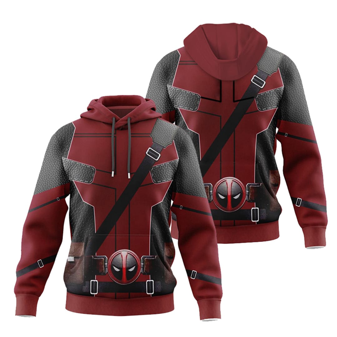 Adult James Howlett Hoodie Mens Logan Zip Up Sweatshirt with Plus Size for Daily Wear