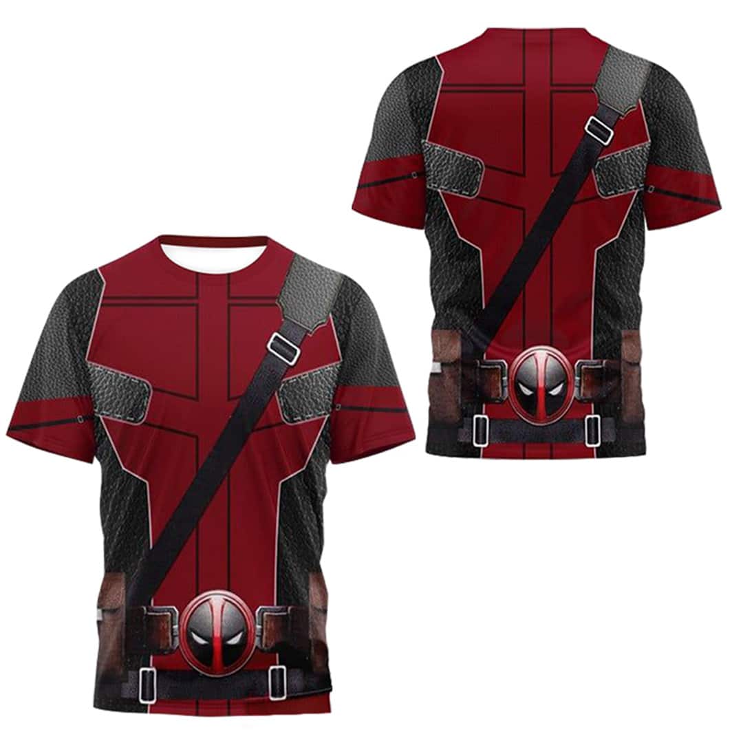 Mens Deady Pool T Shirt Wade Summer Tee James Howlett Short Sleeve Shirt