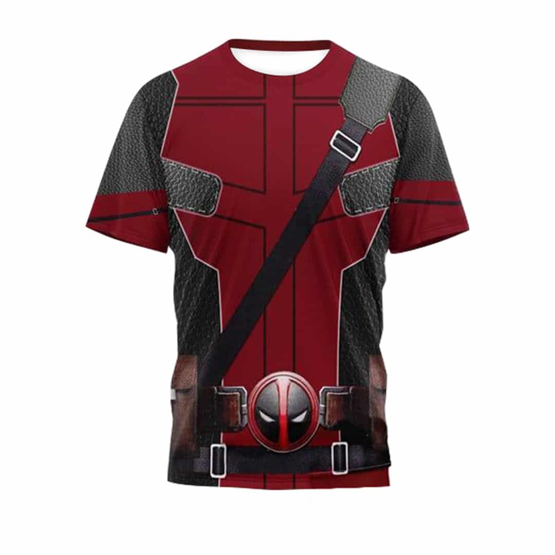 Mens Deady Pool T Shirt Wade Summer Tee James Howlett Short Sleeve Shirt