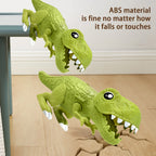 Kids Deformed Dinosaur Toy Sliding Track Car Storage Car Three Forms Toy with Alloy Car