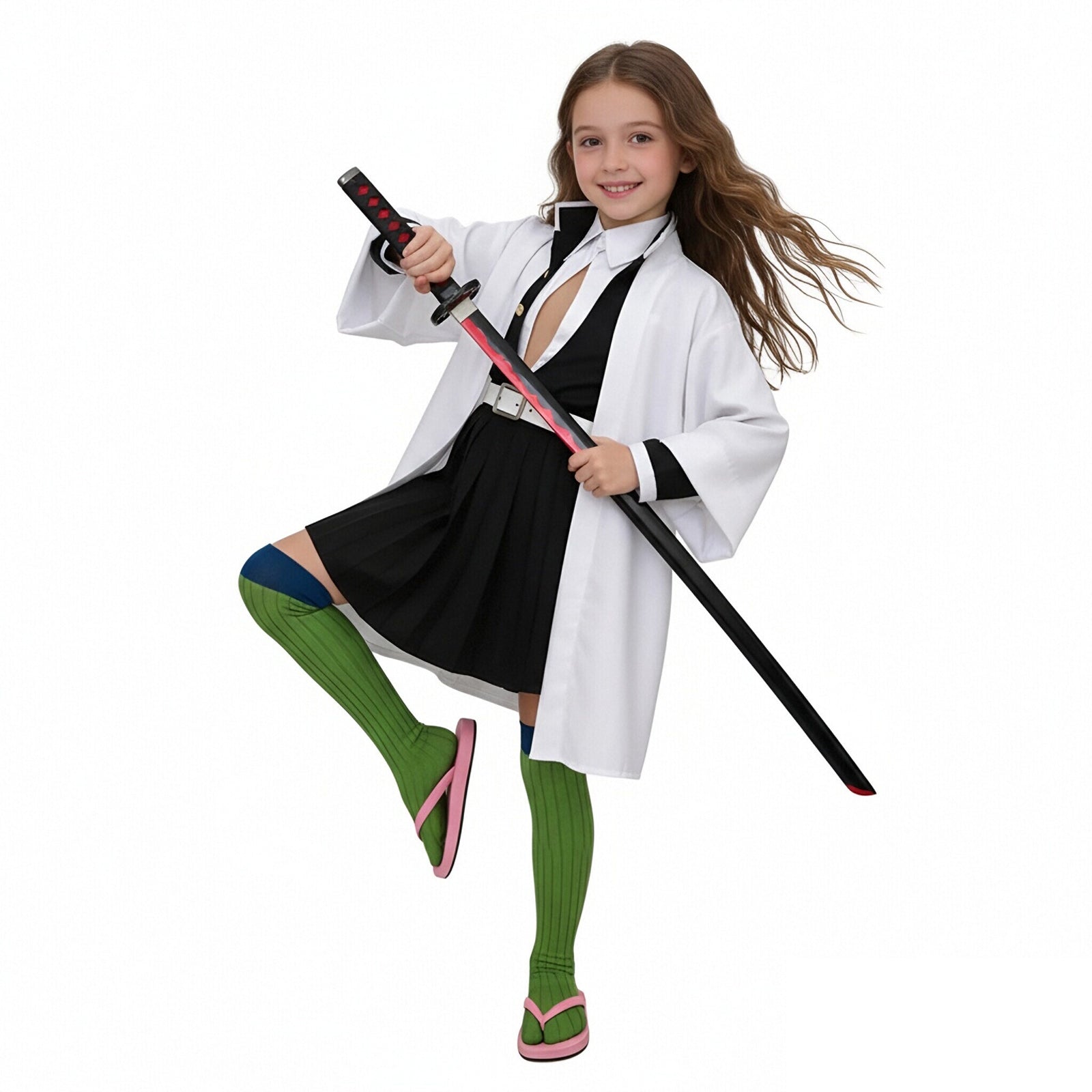 Mitsuri Kanroji Cosplay Outfit Party Carnival Mitsuri Costume Full Set