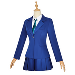 Adult Blue School Uniform Case Closed Outfit Anime Cosplay Costume for Halloween Party