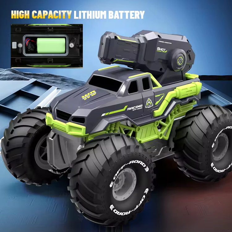 Kids RC Amphibious Vehicle 2.4G High Pressure Water Gun Car Two Speeds Off-road Car