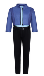 Kids Police Bunny Costume Blue Tops and Pants Outfit for Dress-up Parties