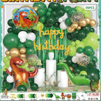 Dino Birthday Kit Dinosaur Balloon Garland Arch Party Decorations for Kids Jurassic Party Supplies