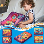 Dino Cloth Book Touch Soft Book Interactive Educational Sensory Play Book for Toddlers 6 Months +