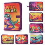 Dino Cloth Book Touch Soft Book Interactive Educational Sensory Play Book for Toddlers 6 Months +