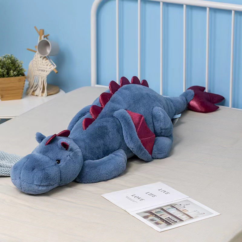 Soft Dragon Stuffed Animals with Wings Dino Plush Toy Cuddly Dragon Doll for Kids and Adults