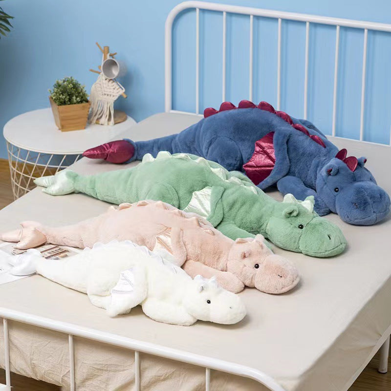 Soft Dragon Stuffed Animals with Wings Dino Plush Toy Cuddly Dragon Doll for Kids and Adults