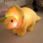 Dino Stuffed Animals Light-up T‑Rex Triceratops Brachiosaurus Plush Toy For Boys and Girls