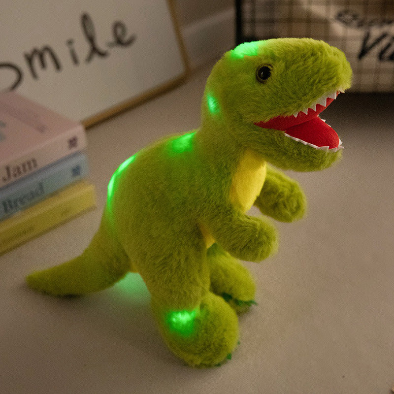 Dino Stuffed Animals Light-up T‑Rex Triceratops Brachiosaurus Plush Toy For Boys and Girls