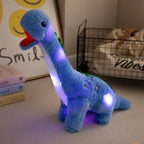 Dino Stuffed Animals Light-up T‑Rex Triceratops Brachiosaurus Plush Toy For Boys and Girls
