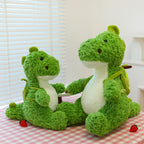 Dino Stuffed Animals with Avocado Backpack Soft Dinosaur Plush Toys Hugging Cuddly Doll
