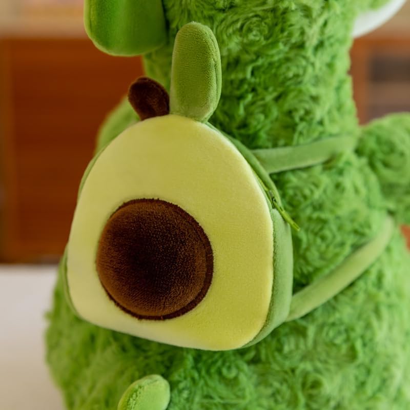 Dino Stuffed Animals with Avocado Backpack Soft Dinosaur Plush Toys Hugging Cuddly Doll