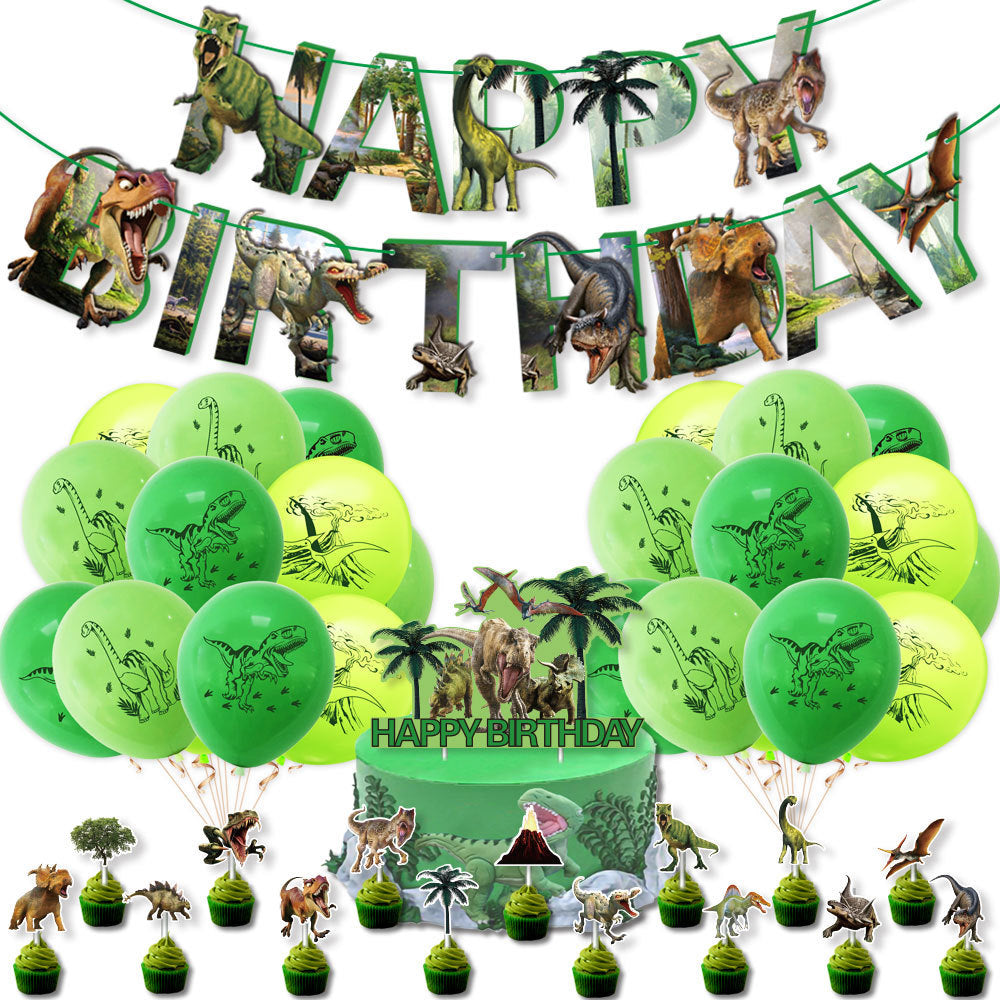 Dino Themed Party Decorations Set All-in-One Birthday Party Supplies for Kids Dino Party