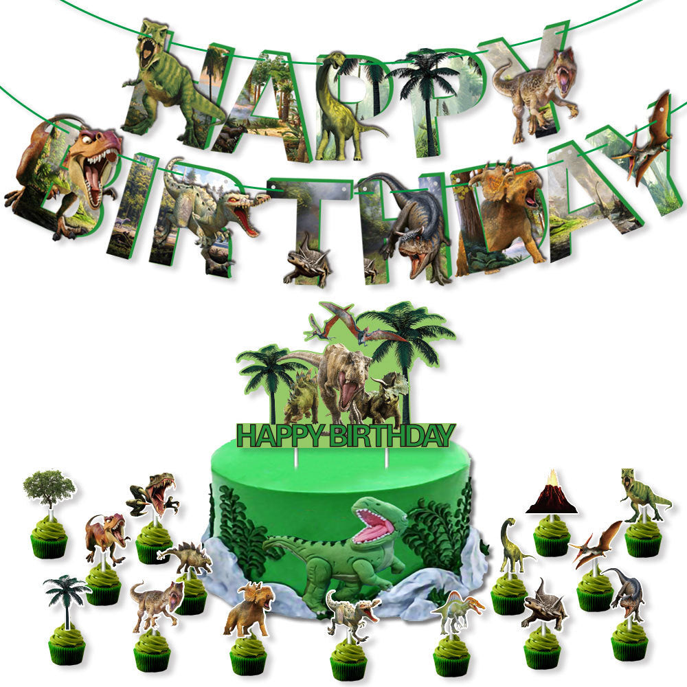 Dino Themed Party Decorations Set All-in-One Birthday Party Supplies for Kids Dino Party