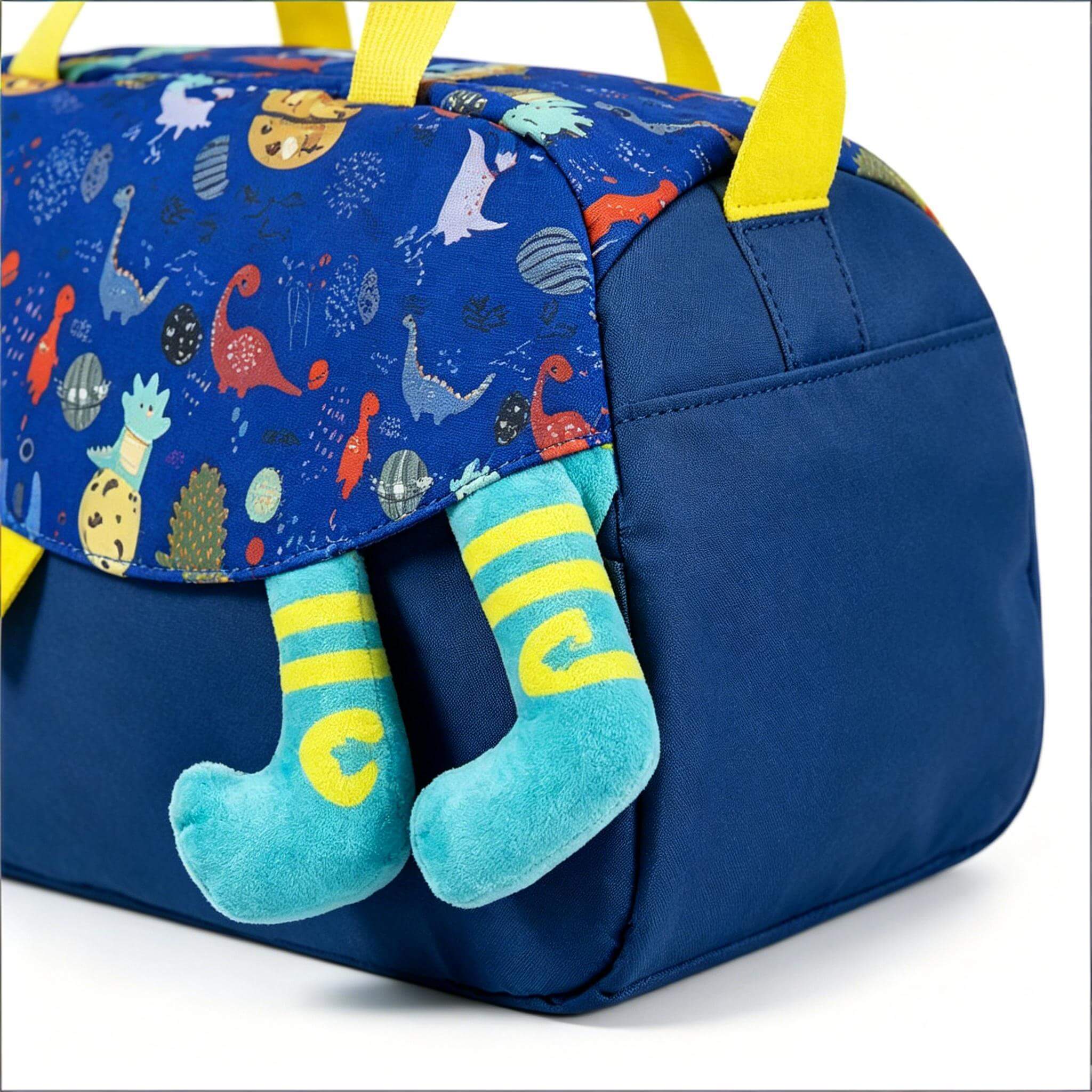 Dino Travel Duffle Bag 3D Large-Capacity Travel Bag Lightweight Cartoon Bag for School and Outings