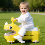 Dino Wiggle Car Funny Baby Gliding Car with 360° Silent Wheels and Dazzling Headlights