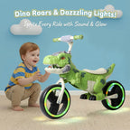 10'' Dinosaur Balance Bike No-Pedal Toddler Training Bicycle with CPC Certification for Kids Aged 18 Months +