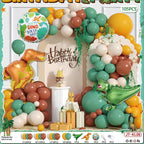 Dinosaur Birthday Party Decorations Set with Happy Birthday Banner for Kids Dino Party Supplies