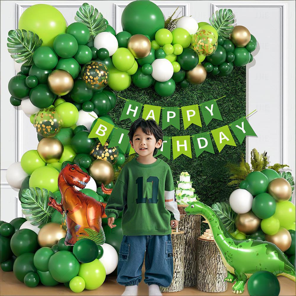 Dinosaur Birthday Party Decorations Set with Happy Birthday Banner for Kids Dino Party Supplies
