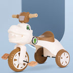 Dinosaur Kids Tricycle Foldable 3-wheel Car Ride-On Car with Large Storage