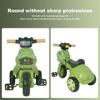 Dinosaur Kids Tricycle Foldable 3-wheel Car Ride-On Car with Large Storage
