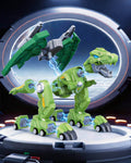 Dinosaur Magnetic Building Blocks Transform Robot Building Toy Magnet Assembly Tyrannosaurus for Kids