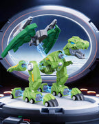 Dinosaur Magnetic Building Blocks Transform Robot Building Toy Magnet Assembly Tyrannosaurus for Kids