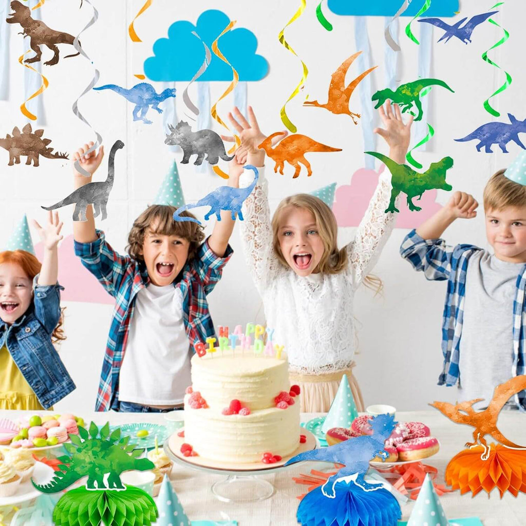 Dinosaur Party Supplies Set Disposable Tableware Kit for Kids Dino-themed Birthday Celebrations