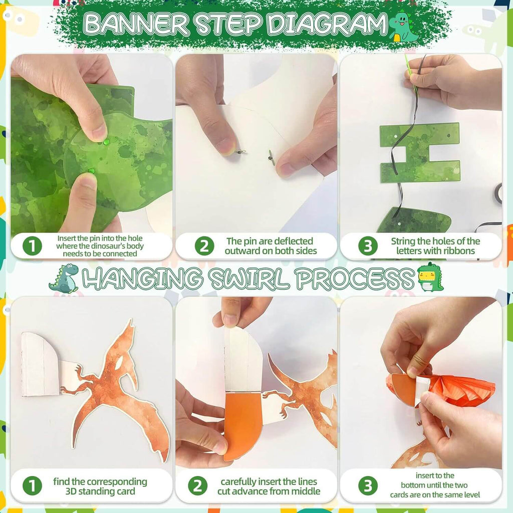 Dinosaur Party Supplies Set Disposable Tableware Kit for Kids Dino-themed Birthday Celebrations