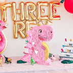 Dinosaur Pinata Kit Cartoon T-rex Pinata with Blindfold Bat & Confetti for Kids  Dino Themed Party