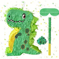 Dinosaur Pinata Kit Cartoon T-rex Pinata with Blindfold Bat & Confetti for Kids  Dino Themed Party