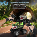 2.4GHz Dinosaur RC Car Off-Road Monster Car Movable Mouth RC Truck with Colorful Light