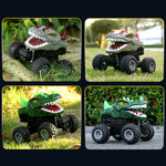 2.4GHz Dinosaur RC Car Off-Road Monster Car Movable Mouth RC Truck with Colorful Light