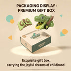 Dinosaur RC Car 2.4G Remote Control Dinosaur Swallowing Car Set with 6pcs Magnetic Race Cars
