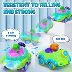 Dinosaur Remote Control Car 2.4G Cartoon RC Car Rechargeable Battery with Light and Music