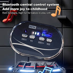 Dinosaur Ride on Motorcycle 6V Kids Electric Car Dual Drive Ride on Car with Music Light