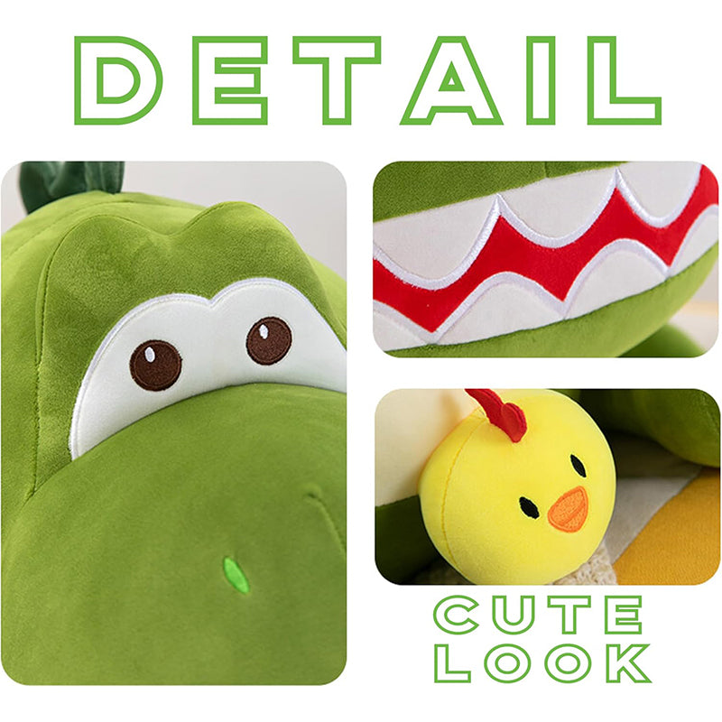 Dinosaur Stuffed Animal Cute Soft Plush Toy Sleeping Pillow Holiday Gift For Kids and Adults