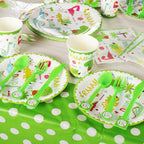Dinosaur Theme Party Set Complete Tableware & Decoration Kit for Kids Birthdays Party