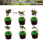 Dinosaur Themed Decorations Set All-in-One Birthday Party Supplies with Banner, Balloons, Cake Topper