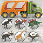 Dinosaur Truck Set 6pcs Tyrannosaurus Toy Truck Car with Sound and Light Holiday Toy